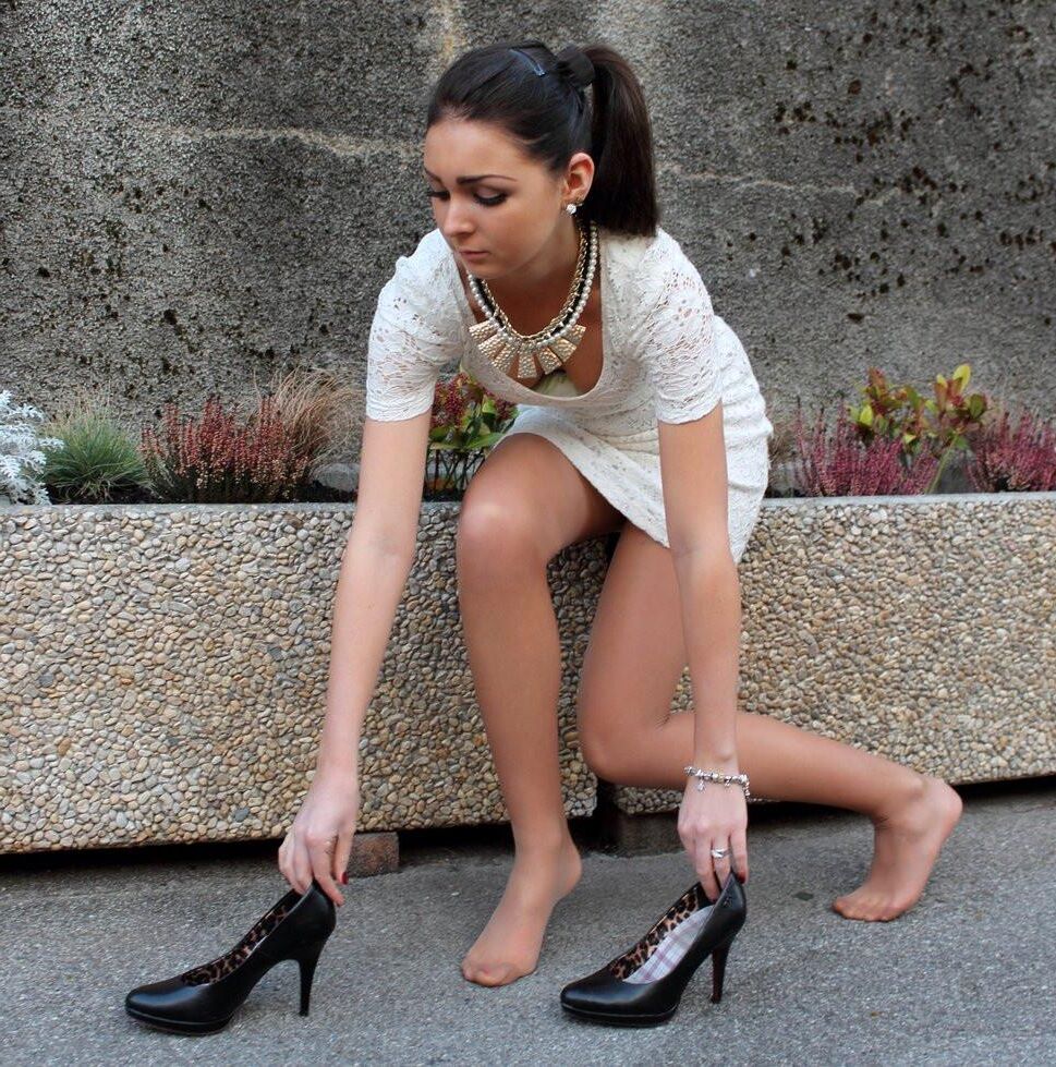 Dames en nylon