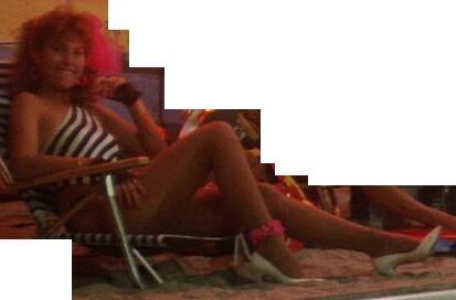 Bitch Marcia Karr in swimsuit in Real Genius 