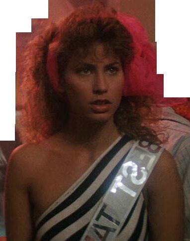 Bitch Marcia Karr in swimsuit in Real Genius 