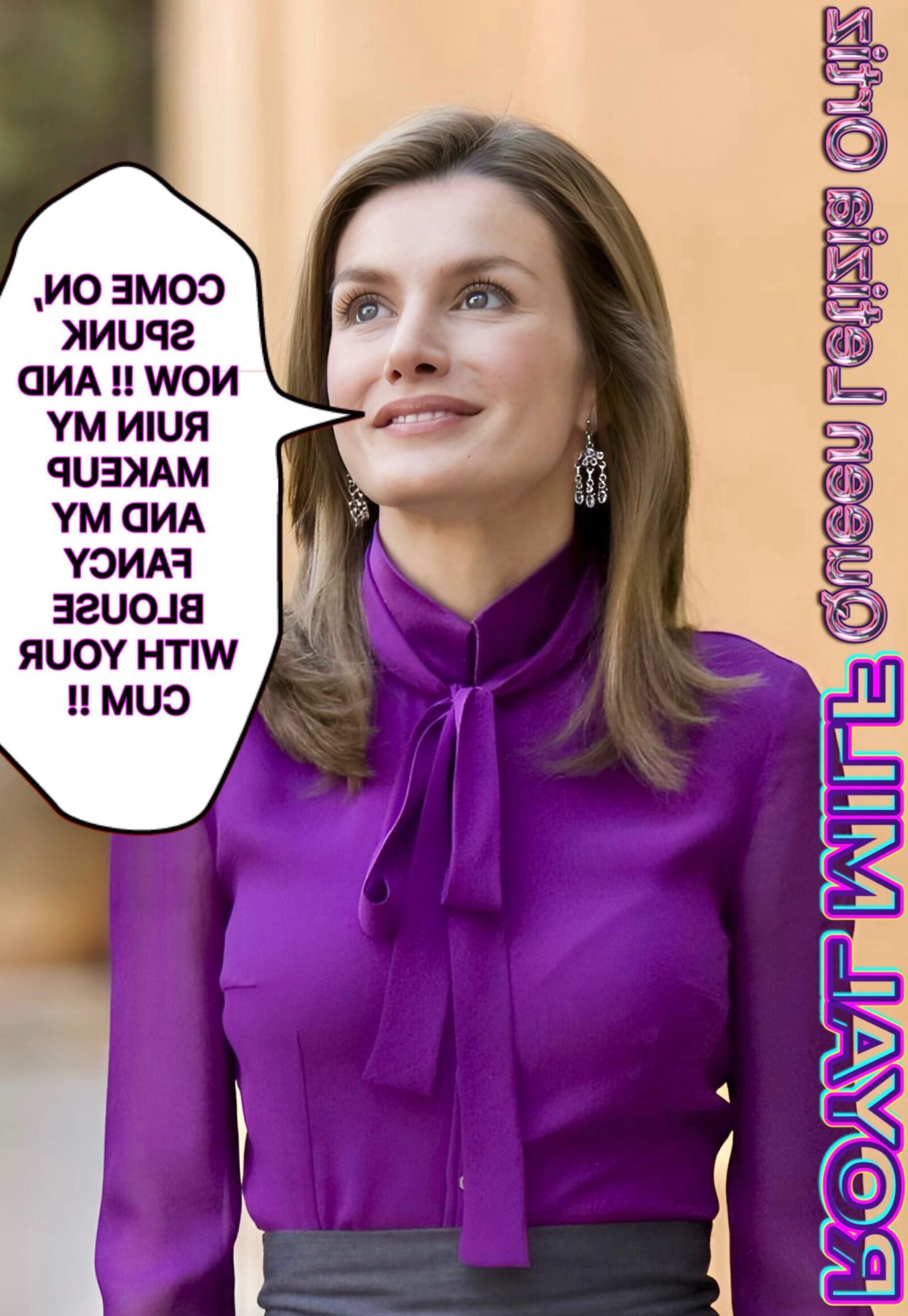 Royal Milf Cum Slut Queen Letizia Ortiz, horny woman with needs