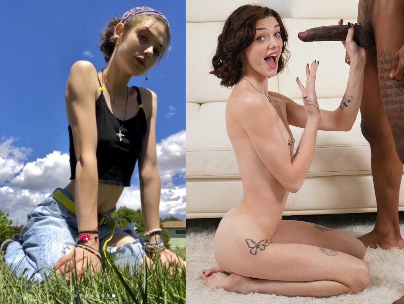 Quinn Saviers (aka Shrooms Q) before and after porn