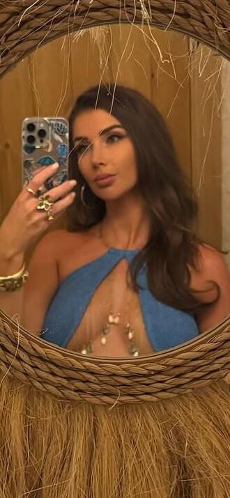 British Sports TV Presenter Kate Tracey looking sexy on holiday 