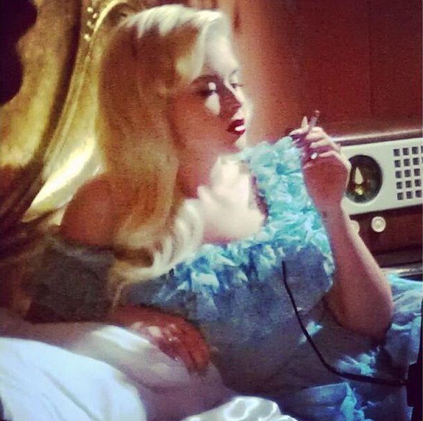 Renee Olstead smoking 