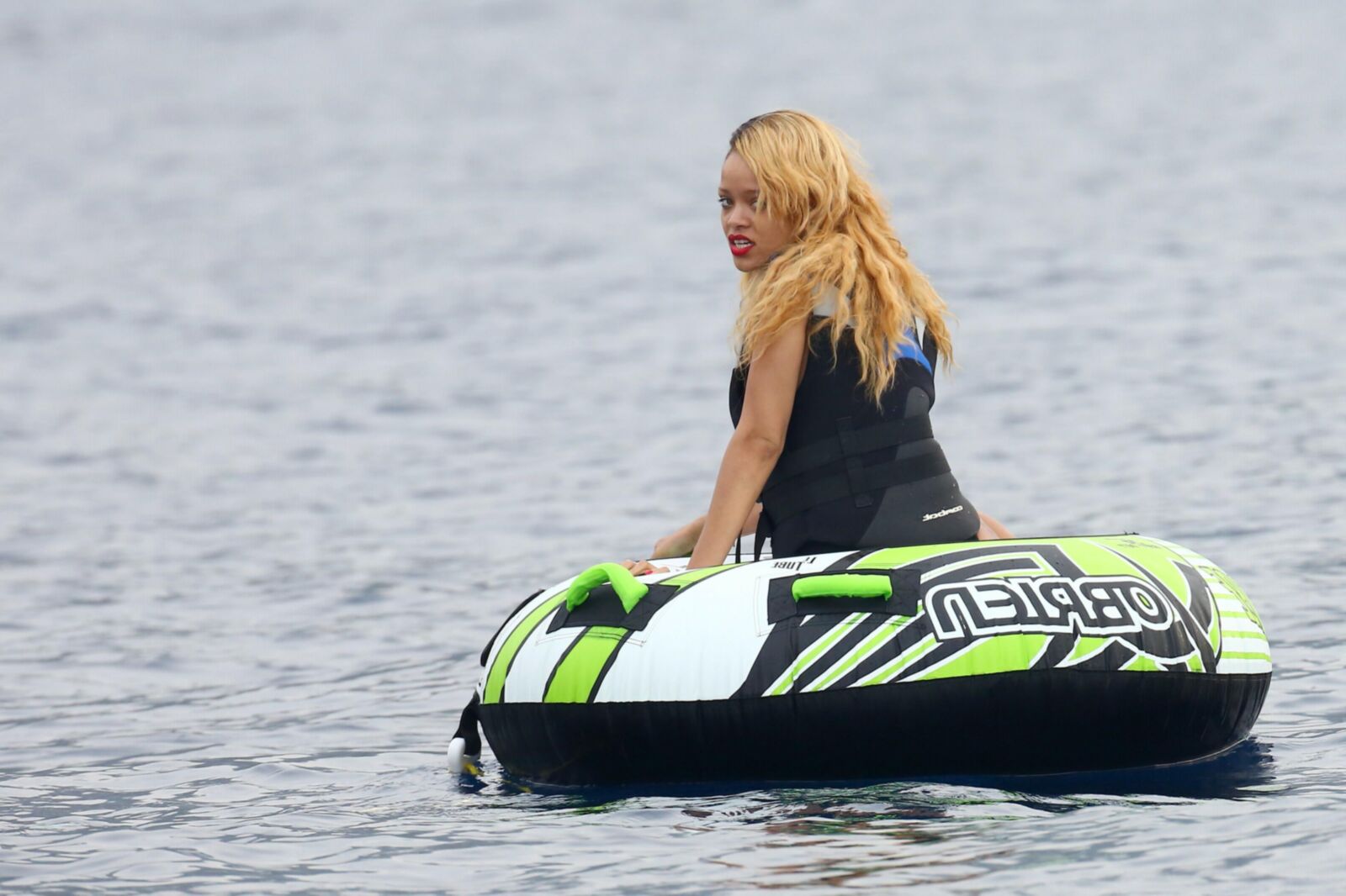 Rihanna in a swimsuit on a yacht in Monaco Jul th 
