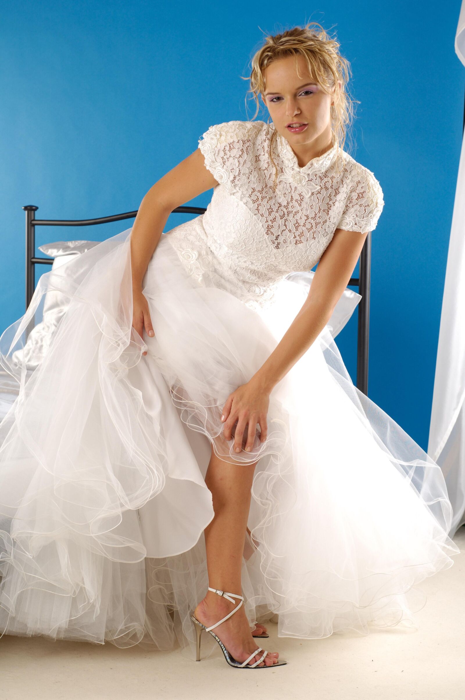 Beautiful Models PEACH White Dress