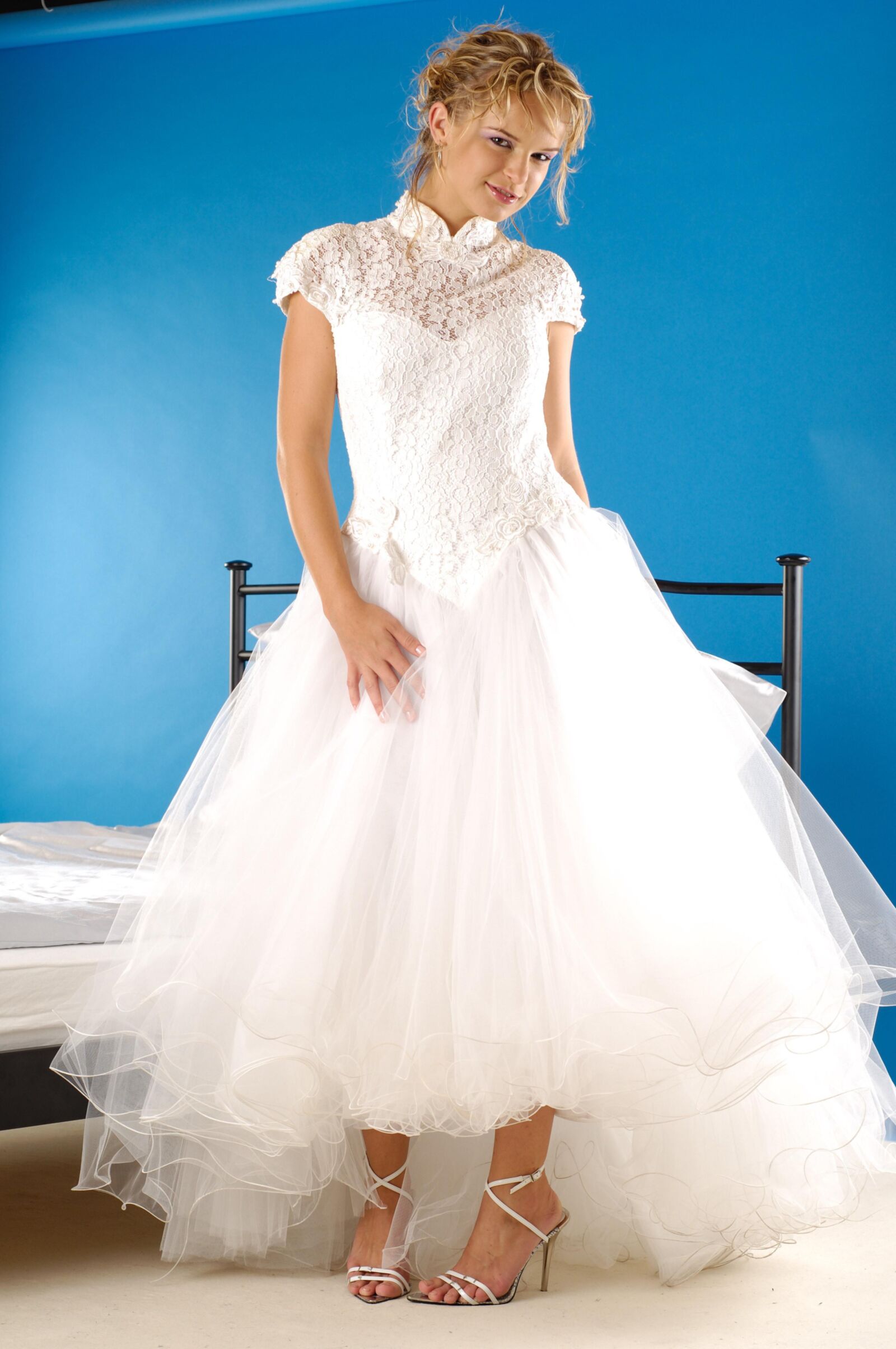 Beautiful Models PEACH White Dress