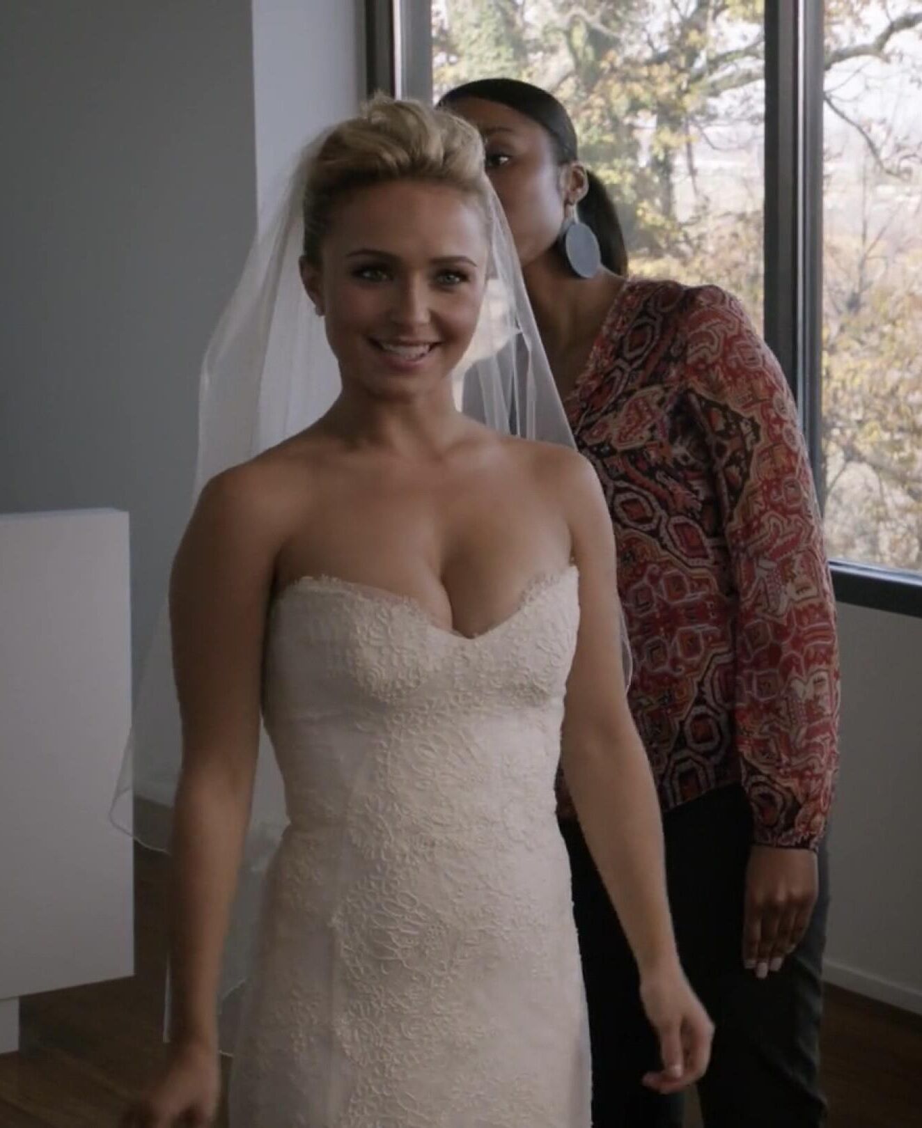 Robe de mariée Hayden Panettiere / décolleté